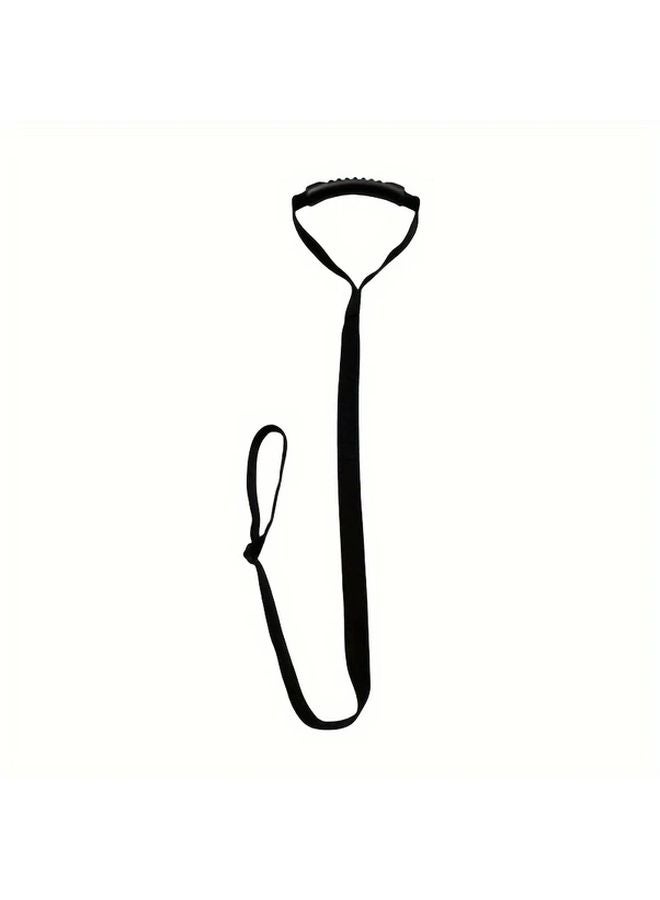 1 قطعة حزام حمل الكاياك الأسود مع مشبك قابل للتعديل وقبضة مريحة للزوارق والقوارب - Image 1