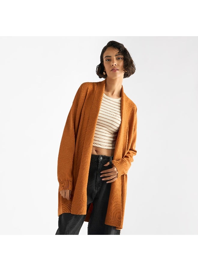 Splash FAV Open Front Longline Cardigan  - Image 4