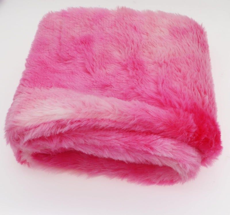 Newfancy Kids Winter Rainbow Scarf Gradient Cross Tie Collar Fluffy Fur Plush Shawl Wrap Neck Warmer for Toddler Girls Boys - Image 4