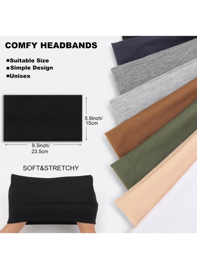 DRESHOW Wide Headbands For Women Elastic Turban Hair Bands Boho Head Bands For Women'S Hair Non-Slip Yoga Workout Hairband Girls Accessories 4 Pack - Image 5