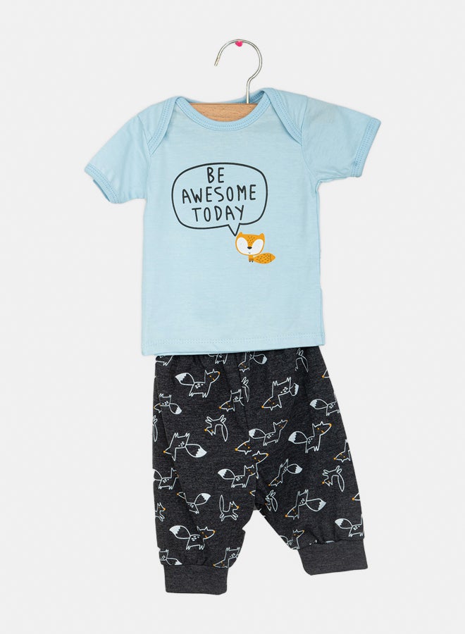 JOCKEY Baby Boy Fox Printed Summer Cotton Pyjama Set