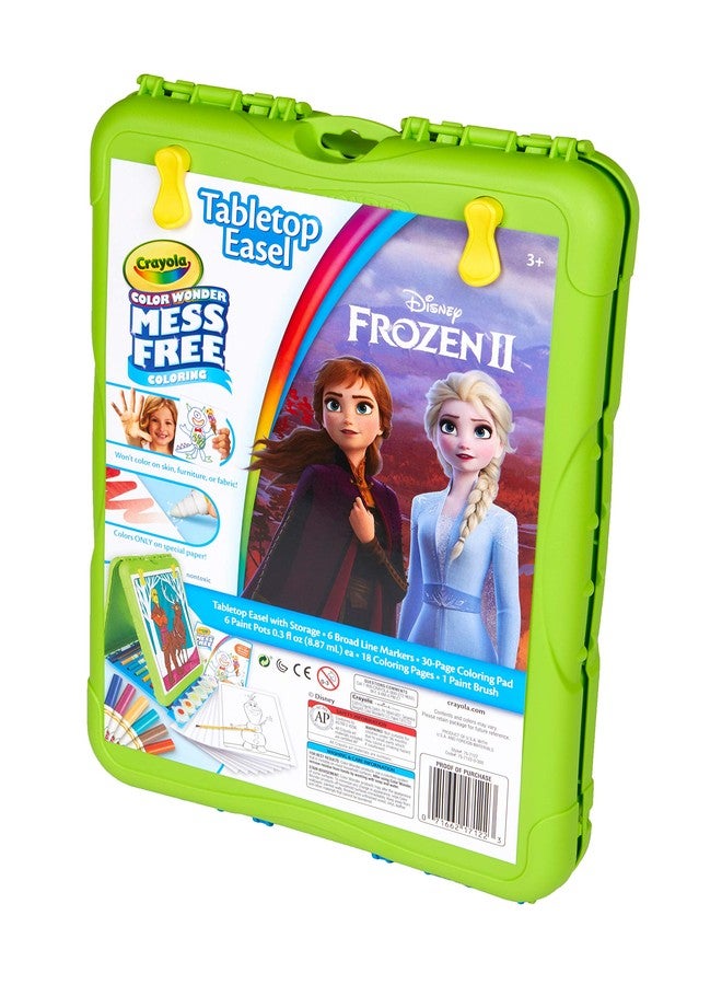 Crayola Color Wonder Travel Easel Frozen II Pages with Bonus Pages, Markers and Color Wonder Paint Coloring Travel Books and Easel 61 Piece MEGA Set - Image 4