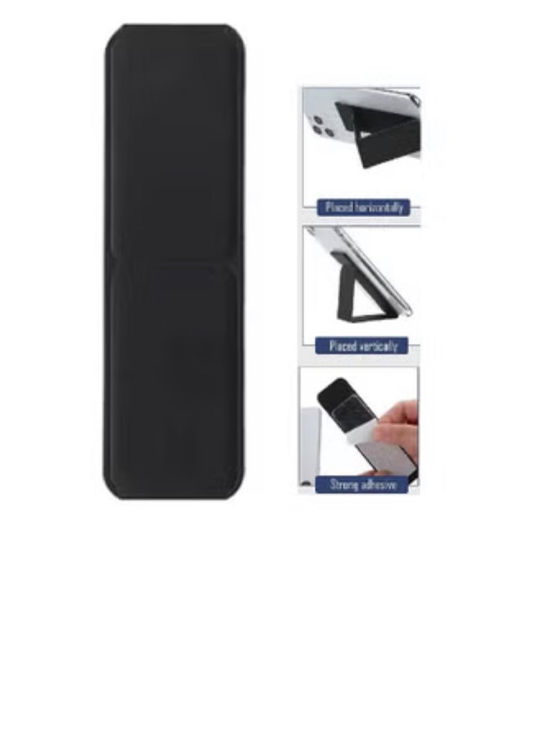 Multi-angle Phone Grip Holder for iPhone, Samsung, and Smartphones in Black - Image 1