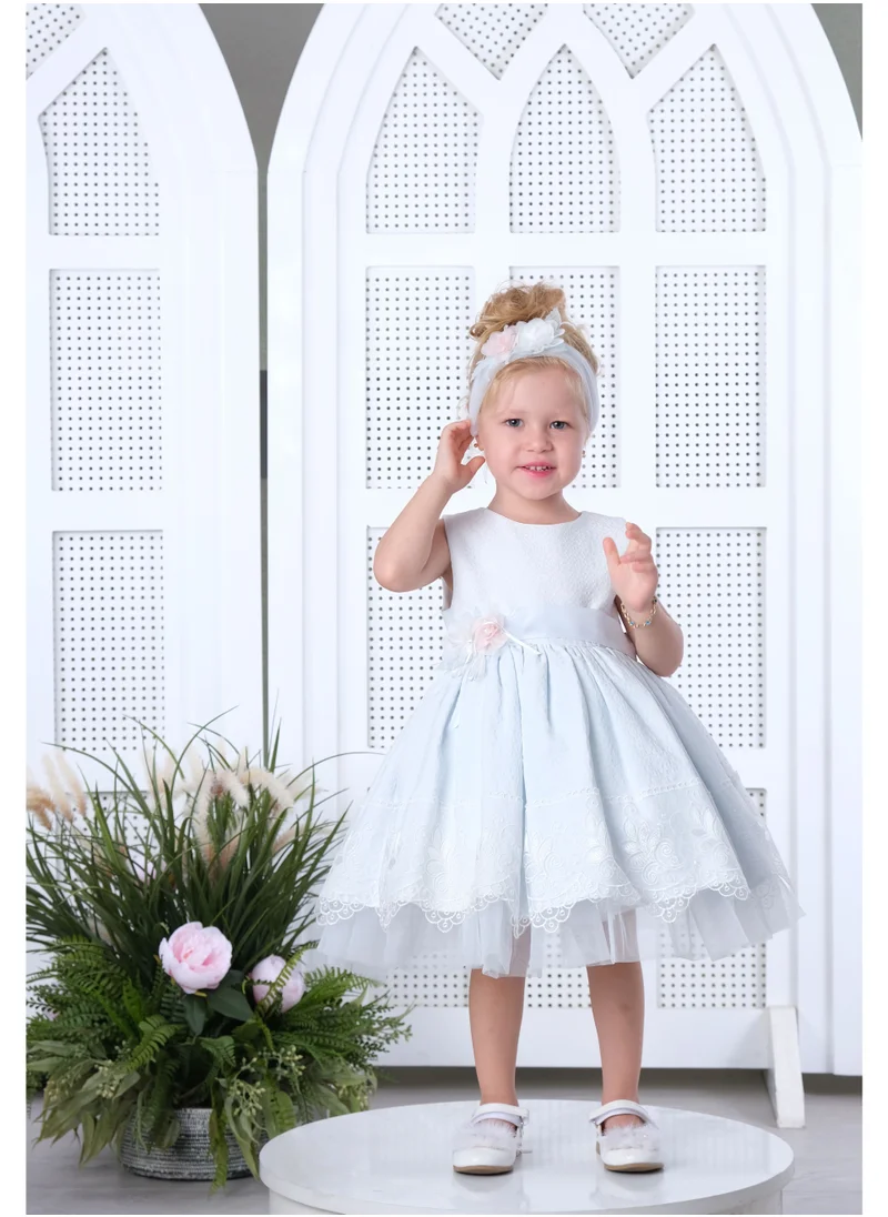 VIA BAMBINO Baby Dress Sky Blue 3177