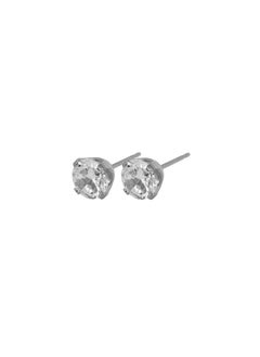 Caflon Fashion Sense White Stainless Cubic Zirconia Earring 6mm  - Image 2