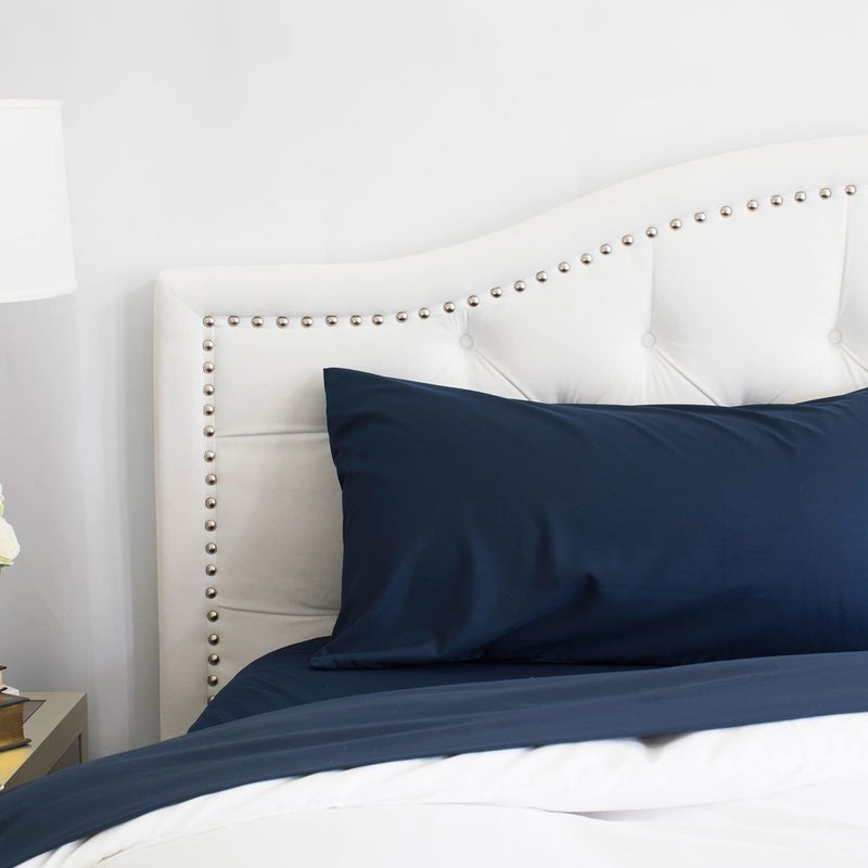 PeachSkinSheets PeachSkinSheets Mariner Blue Sheet Set - 1500tc Level of Softness - Extra Soft Cooling Sheets for Hot Sleepers and Night Sweats - XL Full Size  - Image 1