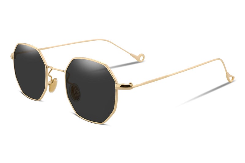 FEISEDY FEISEDY Hipster Small Polygon Women Men Sunglasses Delicate Metal Frame B2254  - Image 1