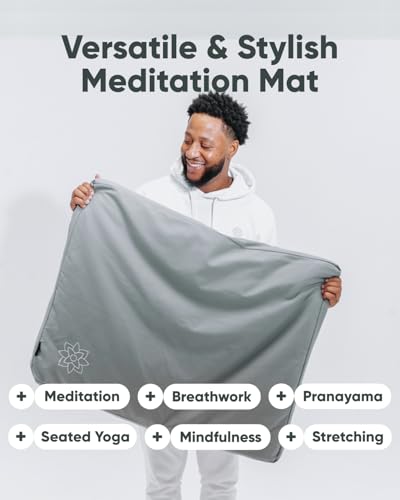 Mindful Modern Mindful & Modern Zabuton Meditation Mat - Cotton Filled Yoga and Meditation Pad - Zabuton Meditation Cushion for Kneeling and Sitting Support - Large Rectangular Sitting Floor Pillow for Bench or Zafu - Image 5