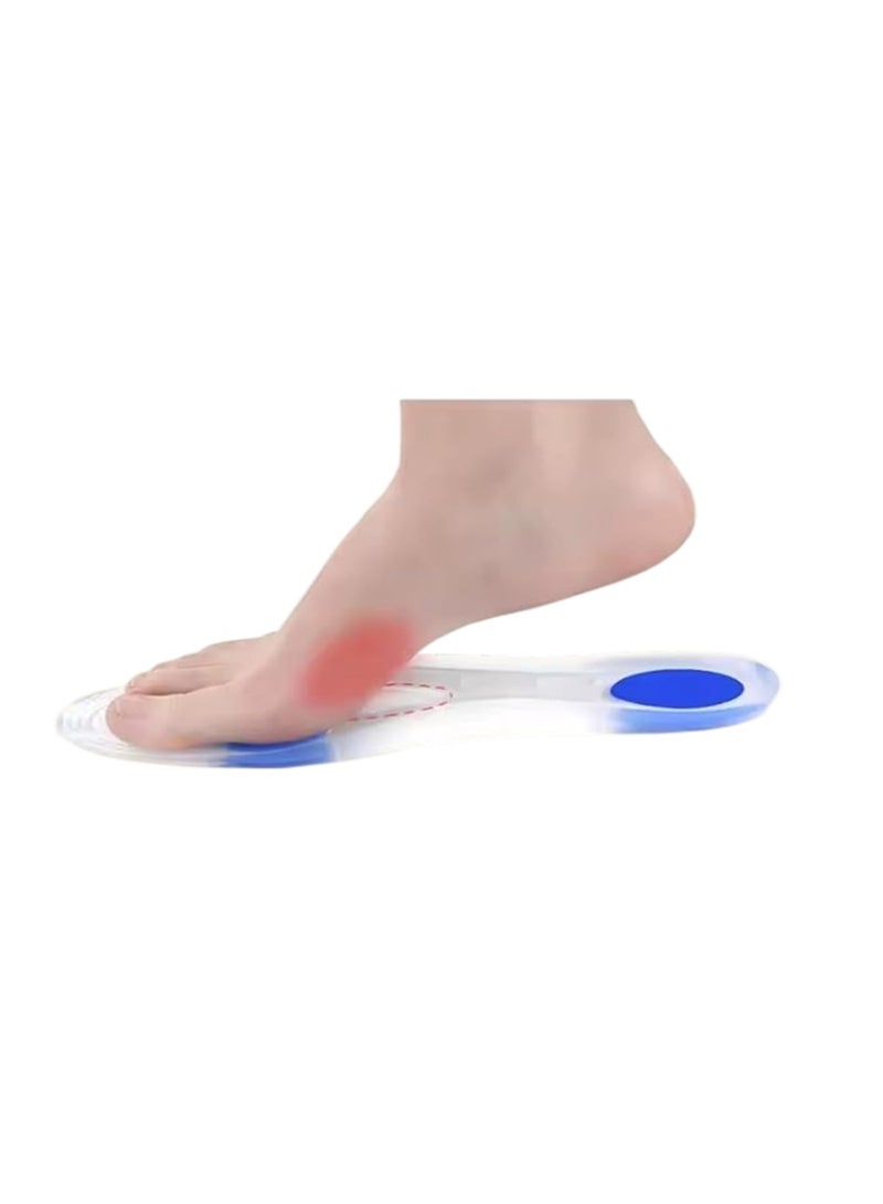 Relax Smart Medical Silicone Insole for Foot Pain Relief – Shock Absorbing Orthopedic Gel Insoles with Arch and Heel Support for All-Day Comfort, Suitable for Men & Women - Image 1