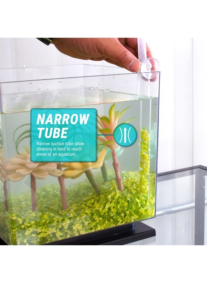 TERA PUMP Genuine Aquarium Cleaner Aquarium Fish Tank Gravel Sand Cleaner with Long Nozzle N Water Flow Controller - BPA Free (Model: TRFTCLN) Small A-TRFTCLN-S-P02-NW-001 - Image 5