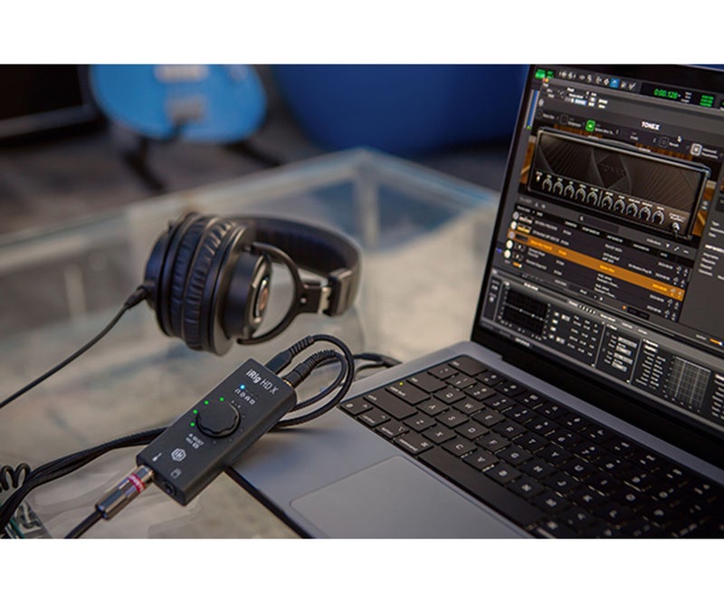 آي كي مالتيميديا IK Multimedia iRig HD X واجهة صوت رقمية محمولة للجيتار والباس بمنفذ USB-C لأجهزة iPhone وAndroid وMac وPC - Image 3