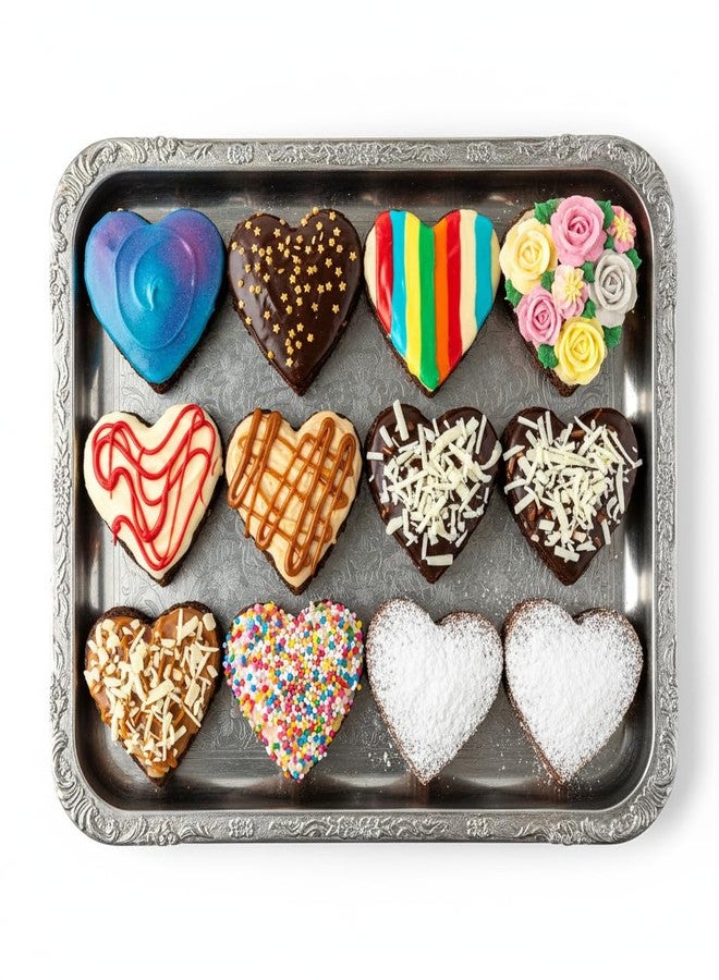Bakerpan 2 Pack Heart Molds Silicone, Heart Shaped Cake Pans - Valentines Heart Molds for Baking - Image 5