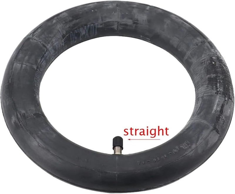 مجموعة إطار سكوتر 10 بوصة وأنبوب داخلي 10x2.5 صمام مستقيم مقاس واحد - Image 3