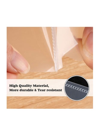 Clear File, A4 Plastic Transparent Folders L-Type For Documents Paper Storage School Office Supplies (Pack of 12) - view 3