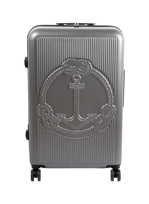 Biggdesign Lightweight Ocean Design Carry On Luggage with Spinner Wheel and Lock System Gray 20-Inch