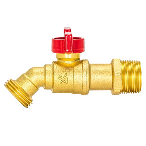 Eastman 3/4 Inch MIP Brass Male Hose Bibb, 3/4 Inch MHT Outlet, Quarter Turn Shut Off Valve, 48601 - Image 3