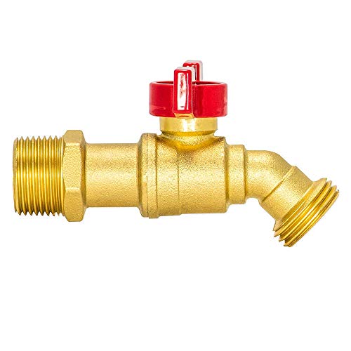 Eastman 3/4 Inch MIP Brass Male Hose Bibb, 3/4 Inch MHT Outlet, Quarter Turn Shut Off Valve, 48601 - Image 4