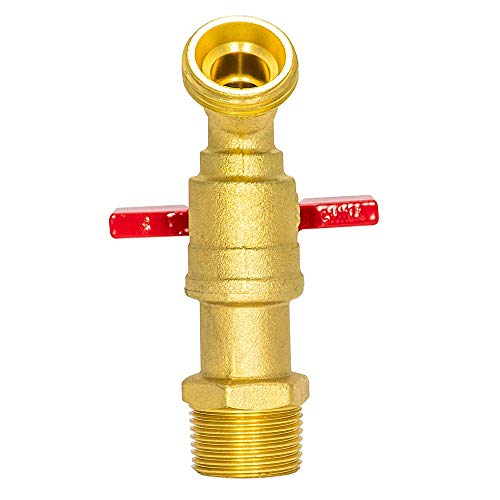 Eastman 3/4 Inch MIP Brass Male Hose Bibb, 3/4 Inch MHT Outlet, Quarter Turn Shut Off Valve, 48601 - Image 5