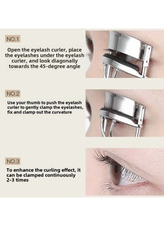 Goolsky Eyelash Curler Long-lasting Curler Styling Beginner Stainless Steel Mini Portable Beauty Makeup Tool Eyelash Curler  - Image 2