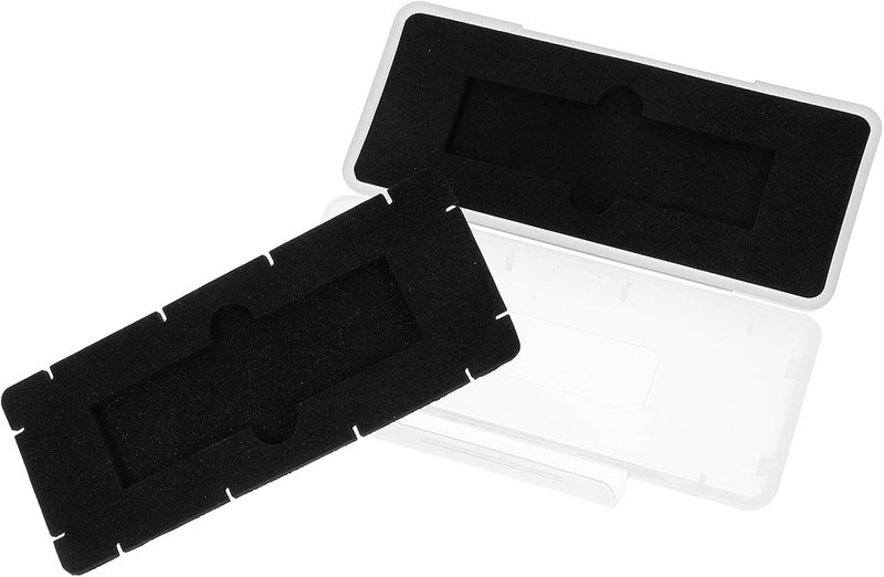 Portable Hard Drive Storage Case Waterproof M2 SSD Organizer Box with Sealed Pp Material for Travel Digital Accessories Protection White - Image 1