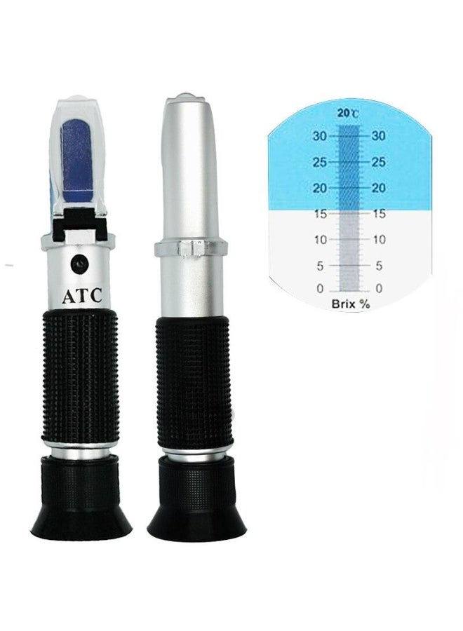 Refractometer 0-32% Brix Hand Held Optical For Sugar Beer Brix Test  ATC Fruit Sugar Meter - Image 2
