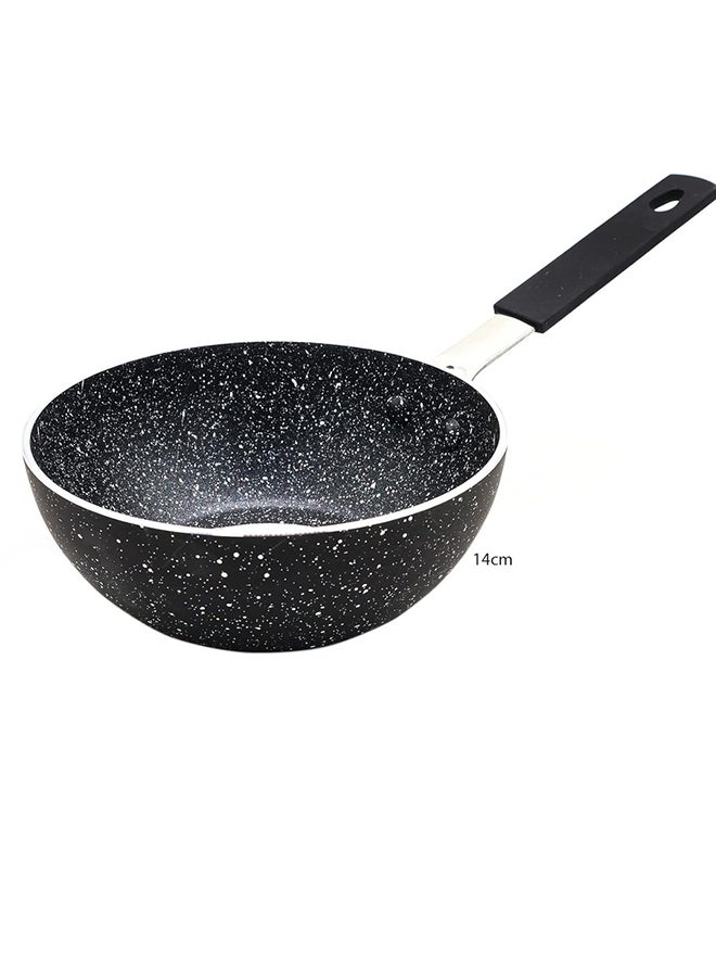 Beefit Non-Stick Sauce Pan Granite Saucepan For Easy Pour With Ergonomic Handle & Safe Cooking 14 Black - Image 3