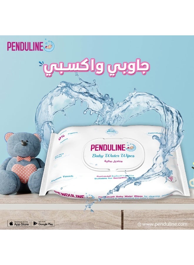 Penduline Baby Wipes With 97% Water | 70pcs | Calendula |Safe for New Born | Sensitivie Skin | Zero Alcohol - Fragrance - Parabens - Image 4