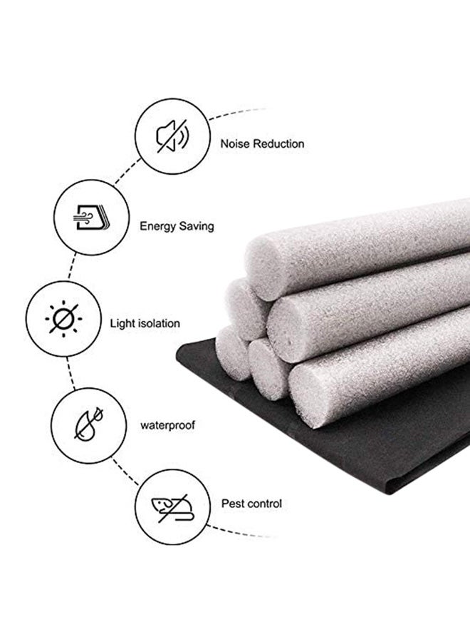 Foamed Cotton Door Bottom Noice Reduction Sealing Strip Brown 93cm - Image 3