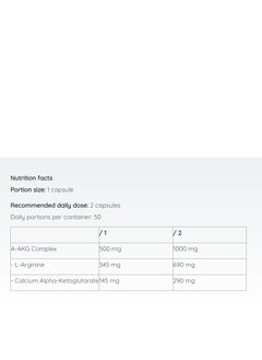 Nutriversum نيوتريفرسوم - أداء معزز وطاقة بدون محفزات، كبسولات L-أرجينين، حصة  - Image 2