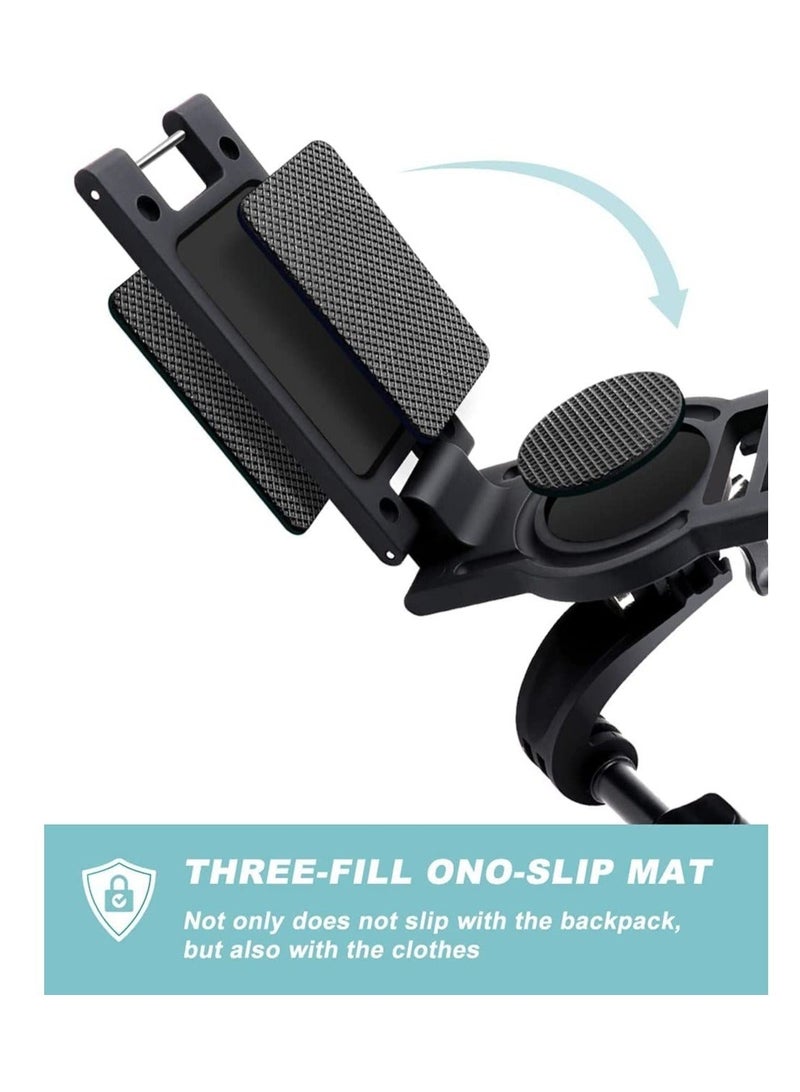 Captaintech SYOSI Professional Mount for Backpack Strap Adjustable Camera Shoulder Mount Compatible for GoPro Hero 9 8 7 6 5 4 Black Session Insta 360 One R DJI Osmo Action and Most Action Camera - Image 5