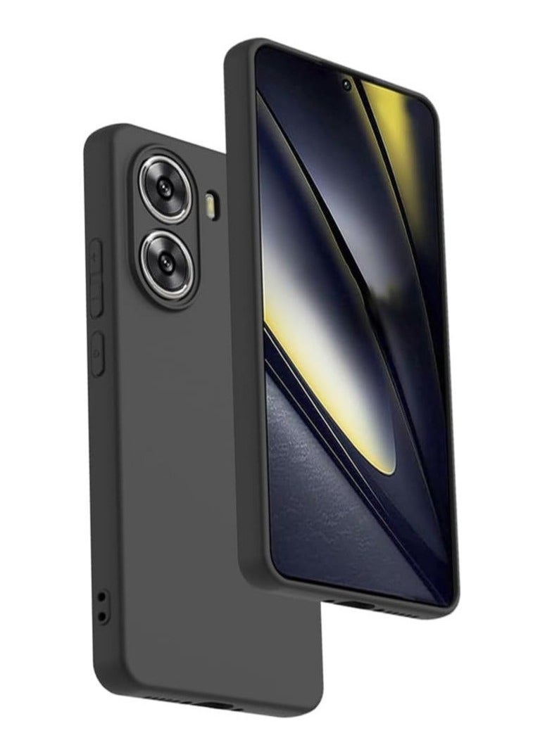 ELTRAZONE غطاء Xiaomi Poco X7 Pro 5G - غطاء واقي من السيليكون الناعم المقاوم للصدمات مع بطانة ميكروفايبر داخلية، مقاوم للخدوش وحماية كاملة للكاميرا - Image 1