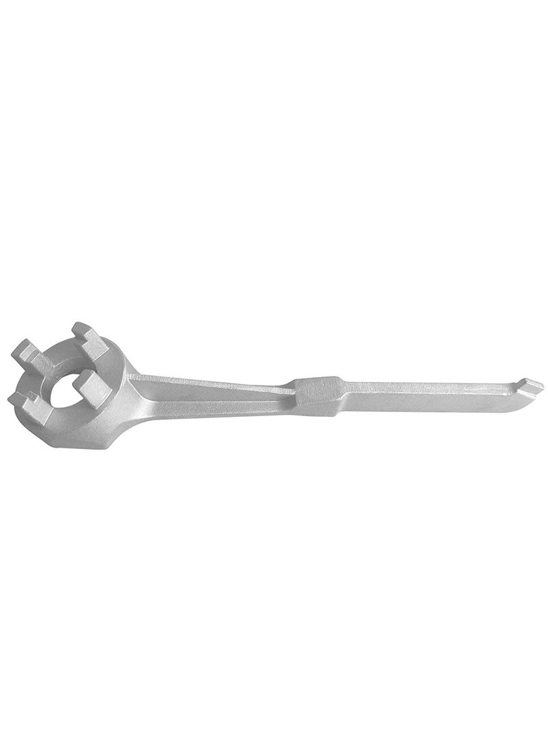 Aluminum Drum Wrench, Drum Plug Wrench Opener for Opening 10 15 20 30 50 55 Gallon Drum, Fits 2 in and 3/4 in Bung Caps - Image 2