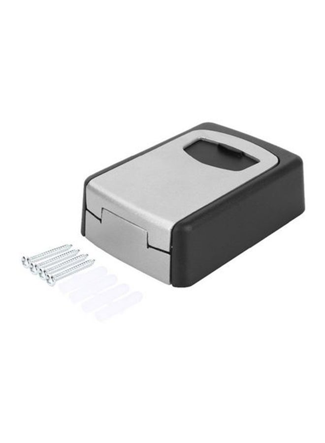 Wall Mounted Key Storage Lock Box Black/Grey 120x35x85mm - Image 3