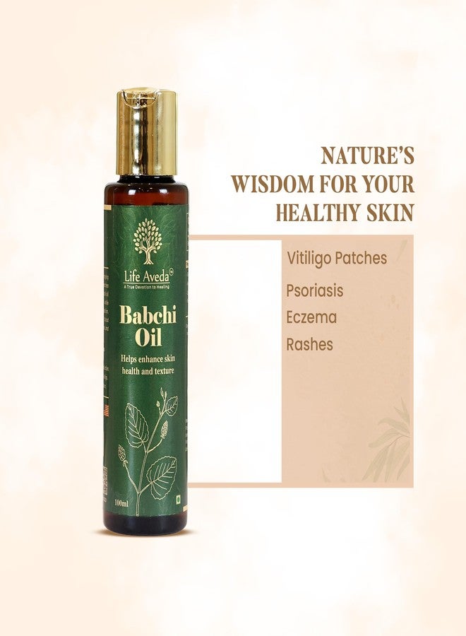 Life Aveda Babchi Nourishing Herbal Oil | Get Radiant & Glowing Skin* Boosts Melanin Production | Helps in Psoriasis, Vitiligo & Hypopigmentation (100 ml) - Image 4
