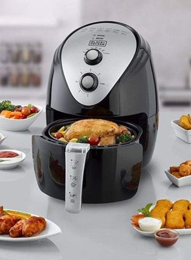 BLACK+DECKER Air Fryer with 1.1KG, Anti Stick, with Rapid Air Convection Technology  (Suitable for 3-5 People) 3.5 L 1500 W AF150-B5 Black/Grey - Image 5