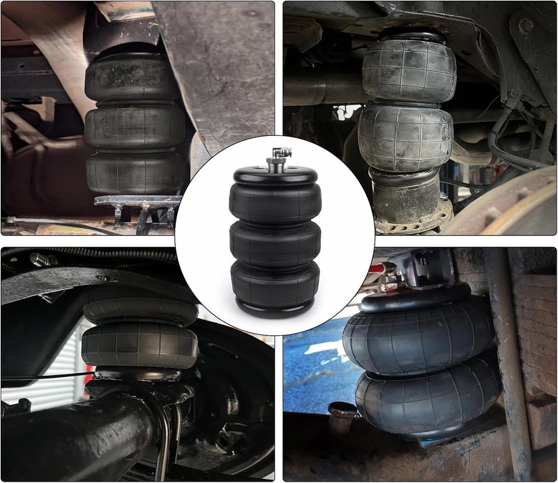 ZHSYMX Universal Air Suspension Spring Triple Bellow 2600 lb Air Ride Strut Assembly - Image 2