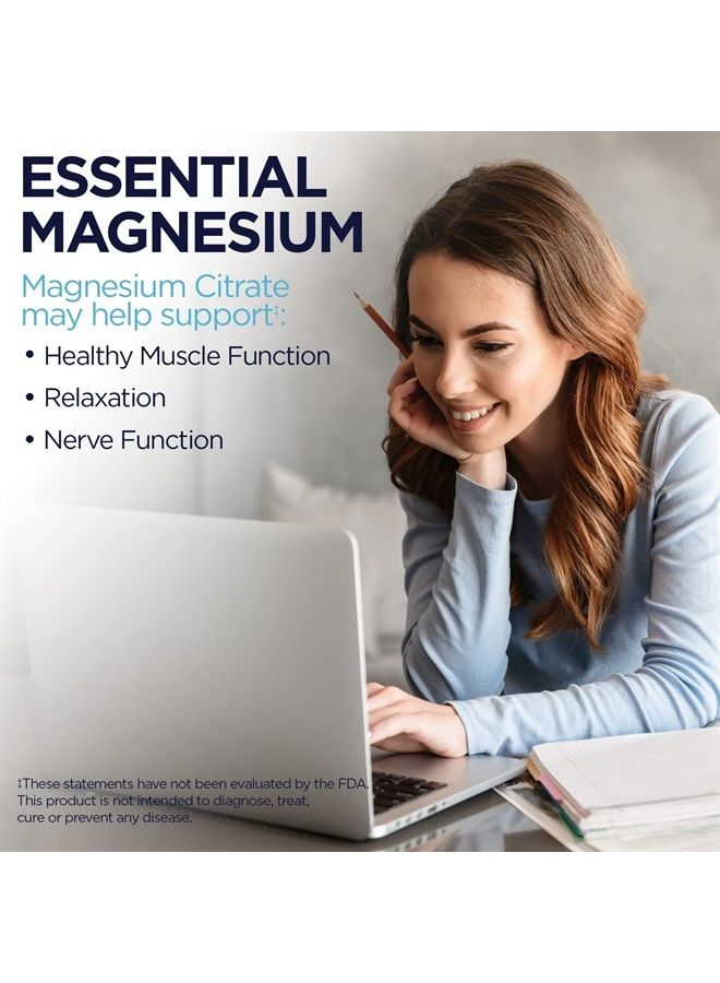 KAL مغنيسيوم سترات 400 ملغ، مكمل مغنيسيوم لوظيفة العضلات الصحية، الاسترخاء، دعم الأعصاب والدورة الدموية، أقراص تفكك سريع، نباتي، خالي من الغلوتين، 30 حصة، 60 قرص - Image 4