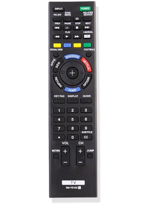 Replace RM-YD102 Remote Control for Sony TV KDL-50W790B KDL-60W850B KDL-65W950B KDL-70W830B XBR-65X950B XBR-70X850B XBR-79X900B XBR-85X950B