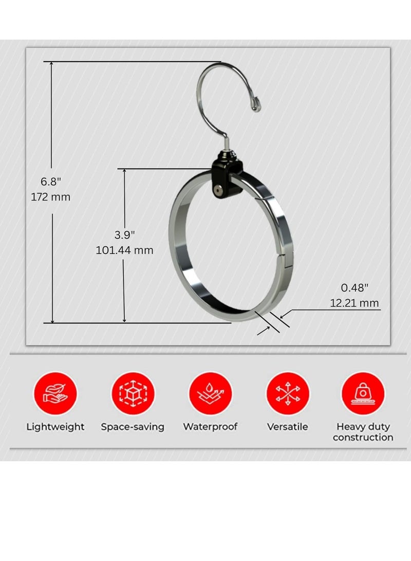 Bukela Multipurpose Closet Hanger Organizer Great Space Saver Cut Clutter in The Closet Perfect for Belts, Baseball Hats, Ties, Scarves, Purses and Much More Versatile Hanger  - Image 2