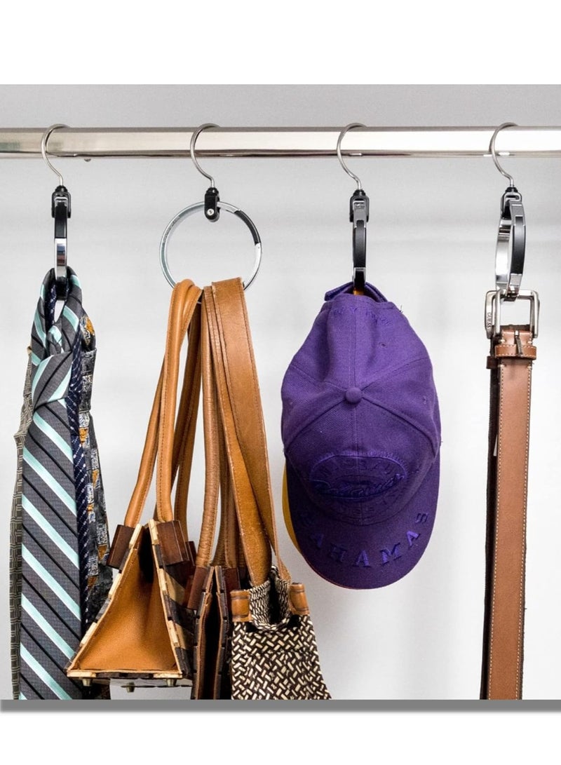 Bukela Multipurpose Closet Hanger Organizer Great Space Saver Cut Clutter in The Closet Perfect for Belts, Baseball Hats, Ties, Scarves, Purses and Much More Versatile Hanger  - Image 5