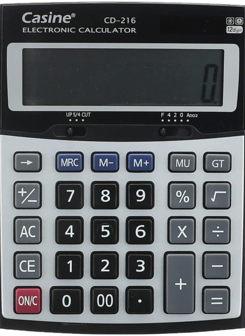 Casine - cd-216 12 digits desktop calculator - multi colour