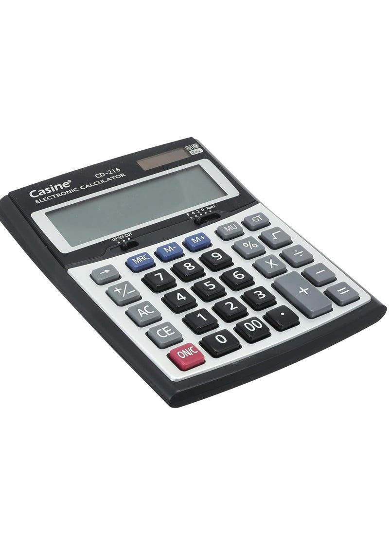 Casine - cd-216 12 digits desktop calculator - multi colour