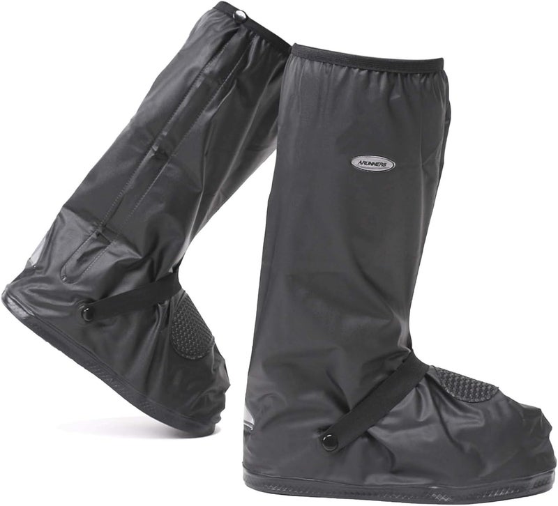 Life-C DJZSSXLW Rain Snow Waterproof Shoe Covers Motorcycle Boots Women Men Black (2XL) - Image 1