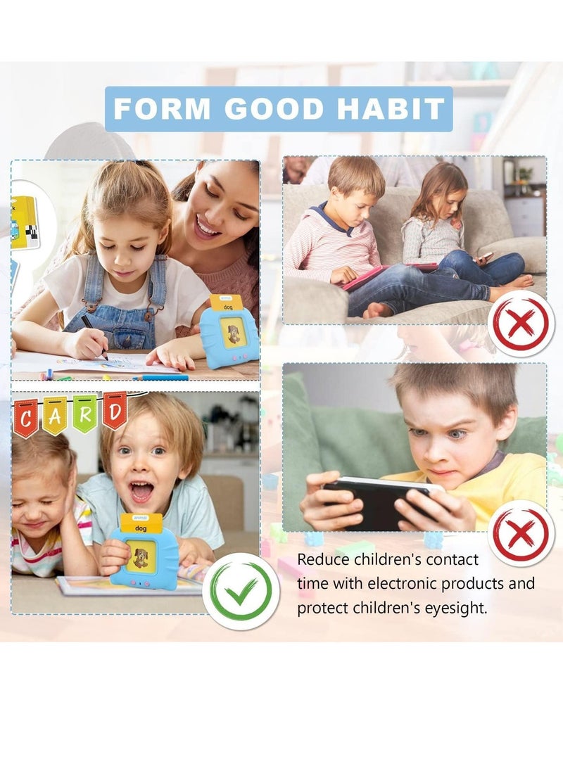 Flash Cards Learning Toys for 2-7 Years Old, Electronic 112 PCS Audible Flashcards Preschool Educational Talking Toys with 224 Sight Words,12 Theme/Animal Food Vehicle - Image 5