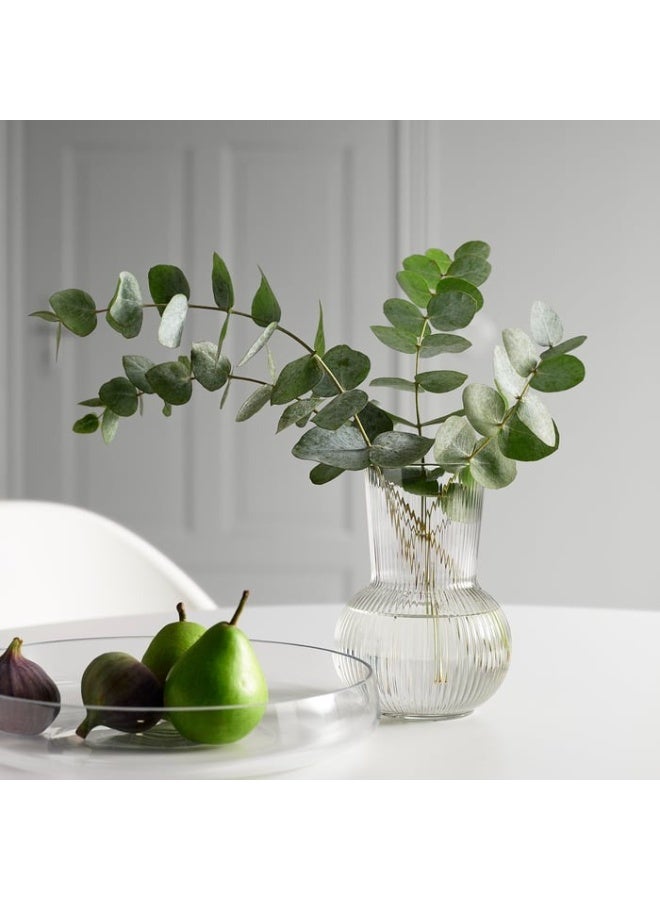 Transparent Modern Flower Vase – Stylish and Elegant Glass Vase for Home, Living Room, Bedroom, or Office, Perfect for Fresh or Artificial Flower Arrangements, 17cm - Image 3