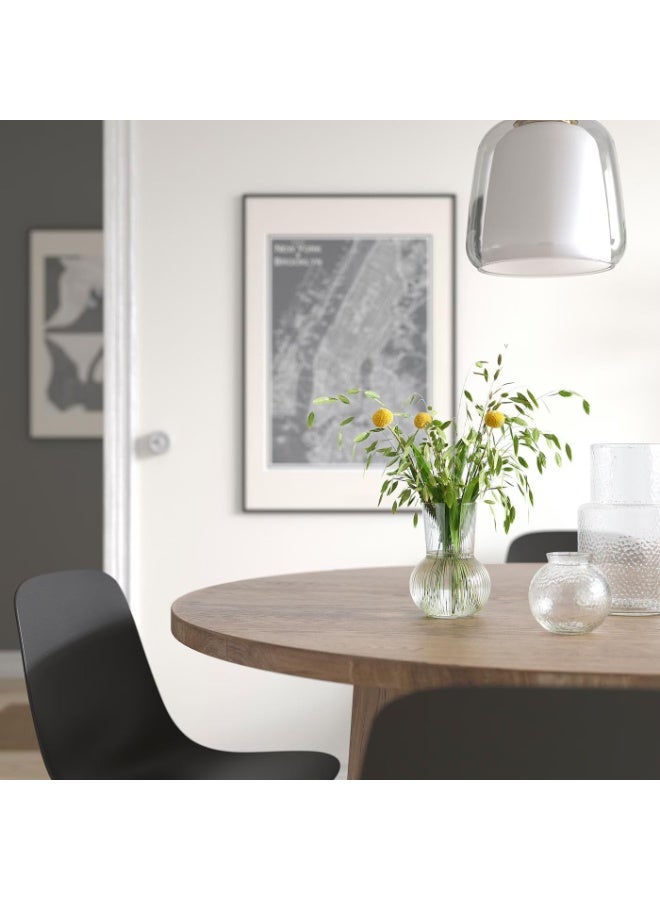 Transparent Modern Flower Vase – Stylish and Elegant Glass Vase for Home, Living Room, Bedroom, or Office, Perfect for Fresh or Artificial Flower Arrangements, 17cm - Image 5
