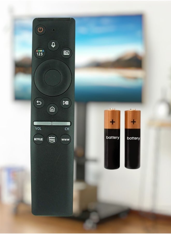 HuHa - Replacement Remote Control for Samsung TU8000 4K Smart TV – Compatible with Models UN65TU8000F, UN75TU8000F, UN65TU8000FXZA, UN75TU800FXZA, UN85TU8000FXZA, TU8000FXZA - Image 1