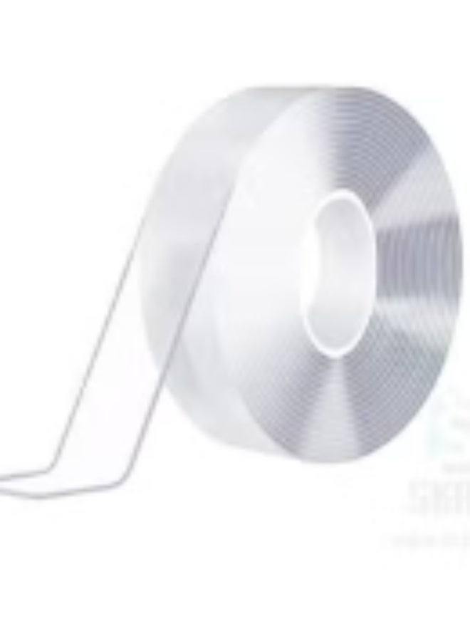 SKAFA Double Sided Tape  2 Pcs | Multipurpose Washable Nano Tape | Reusable Silicone Tape for Walls, Kitchen, Carpet, Photos Pasting, etc (2)