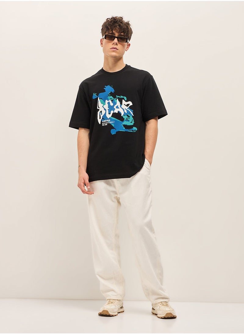 THE BEAR HOUSE Men’s Cotton T-Shirt – Soft, Breathable & Comfortable, Perfect for Casual Wear, Ideal for Everyday & Summer Wear  - Image 4