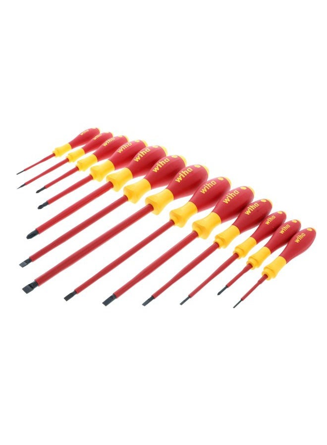 Wiha 32094 Slotted and Phillips Insulated Screwdriver Set, 1000 Volt, 13 Piece - Image 1